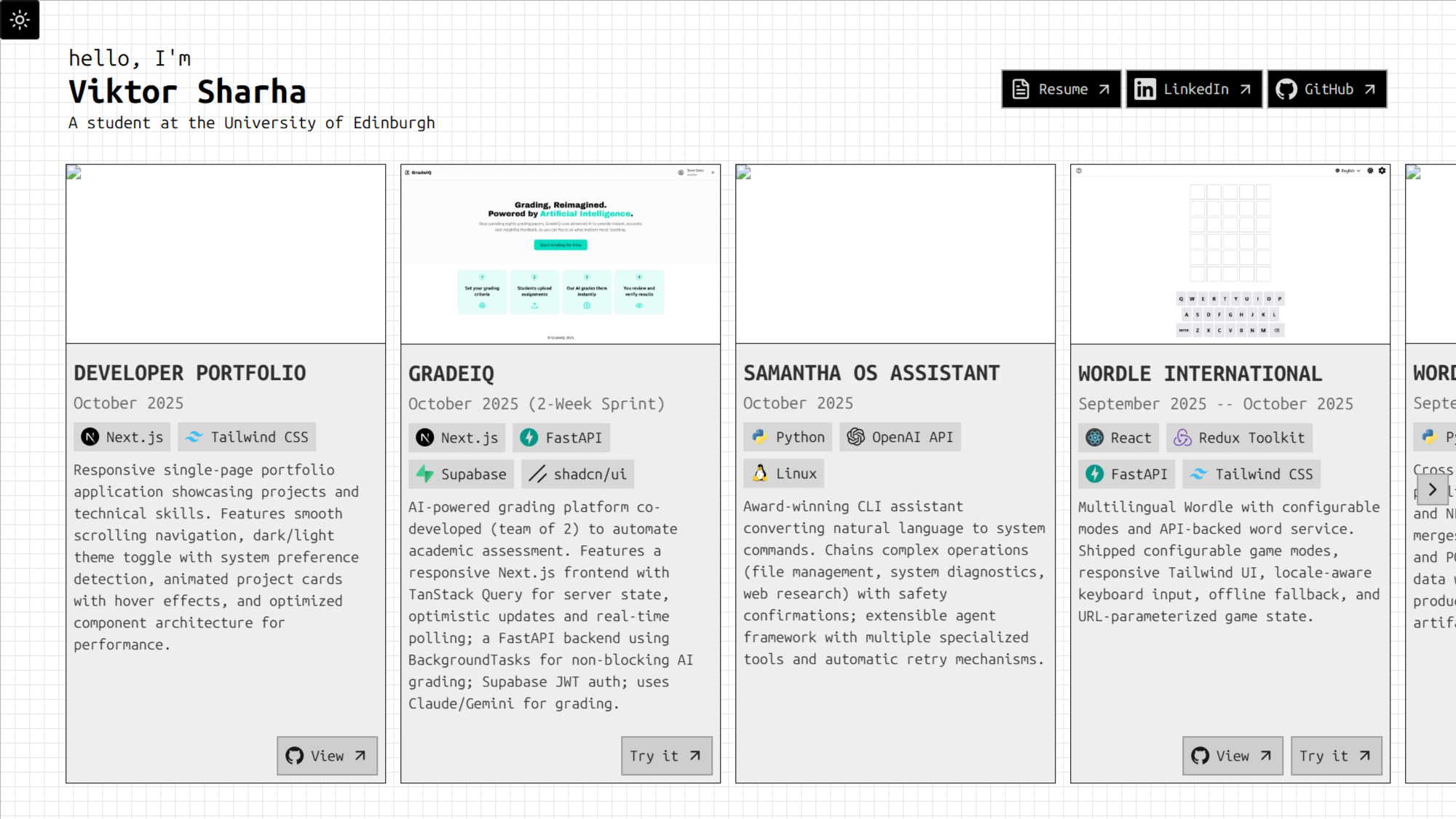 Developer Portfolio