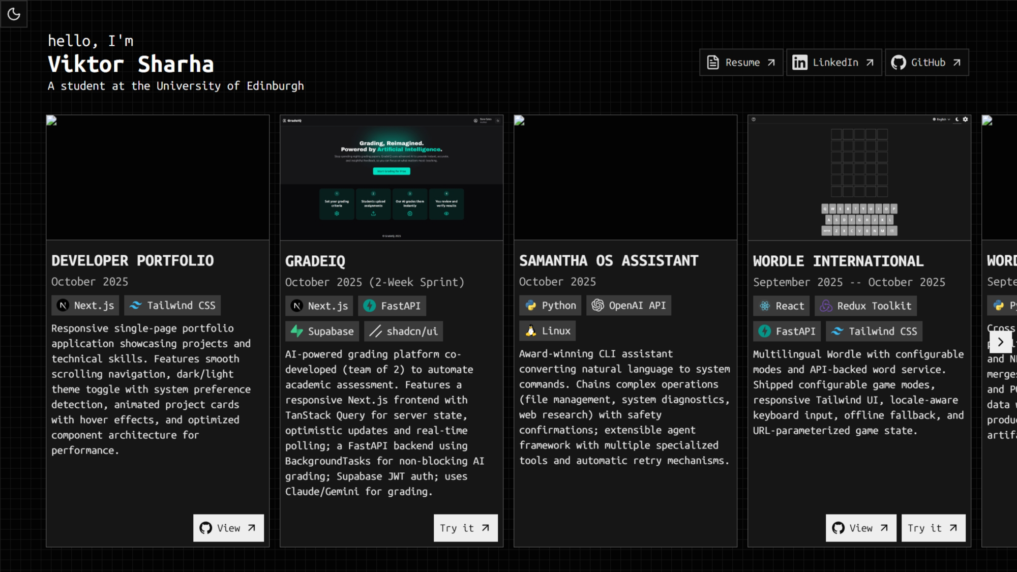 Developer Portfolio